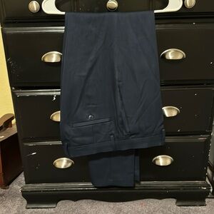 Mens 33x32 Kenneth Cole slim blue dress pants